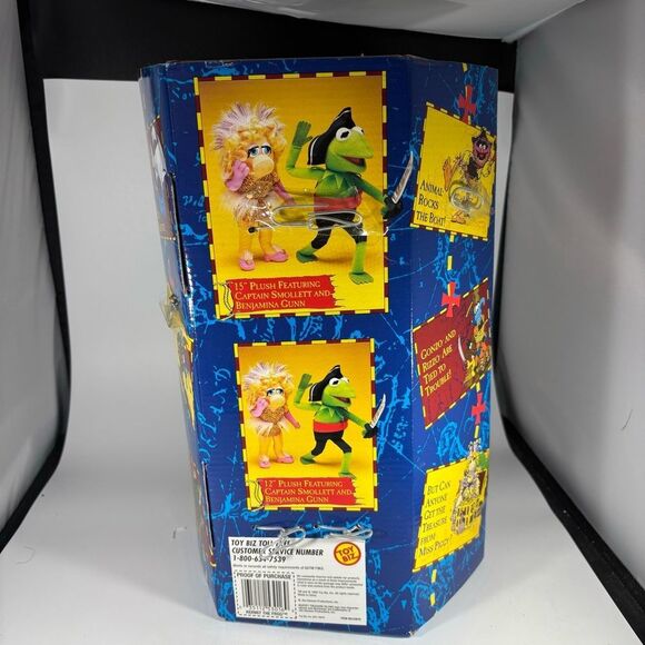 Vintage Muppet Treasure Island Kermit the Frog Captain Smollett‎ ToyBiz 1995 OOP - Picture 3 of 4